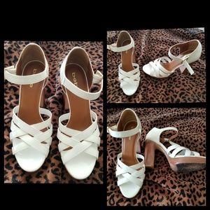 Bebe white shoes